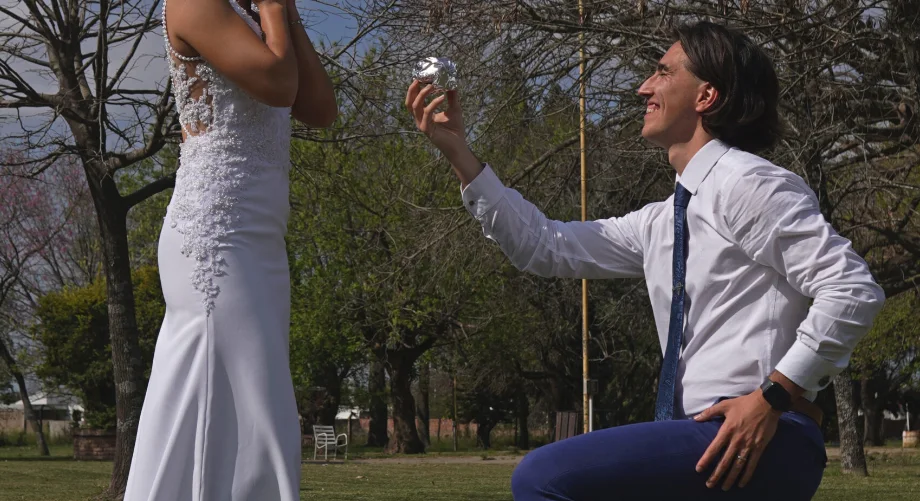 Momento de un casamiento durante un evento de Cayó