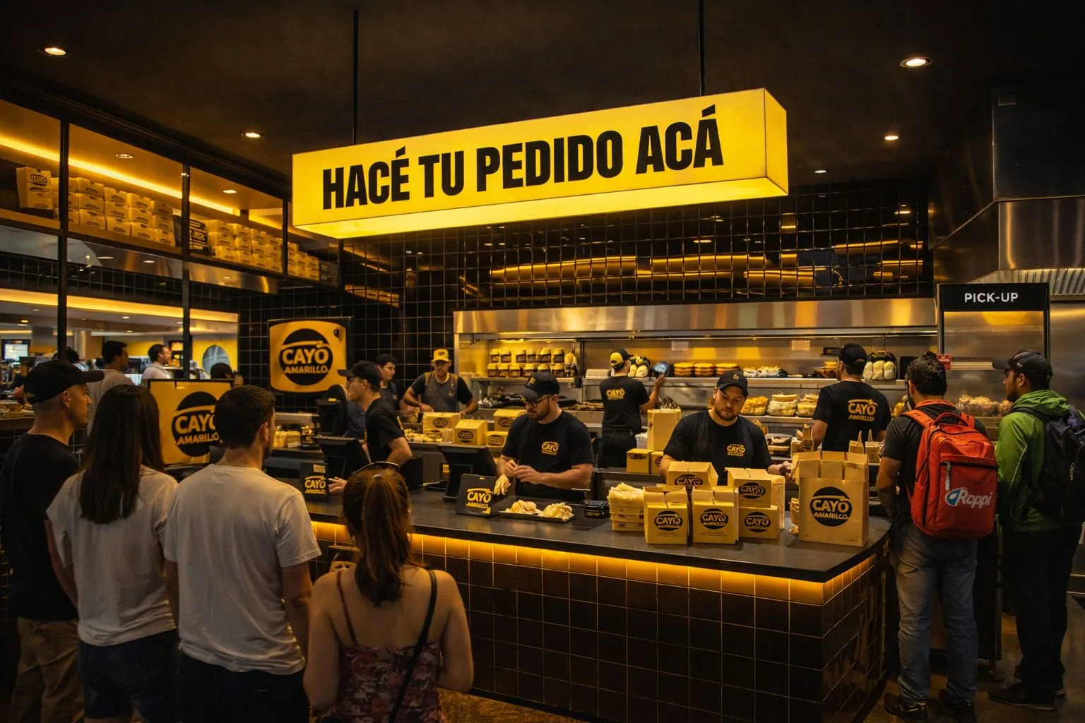 Interior del local de Cayó Amarillo